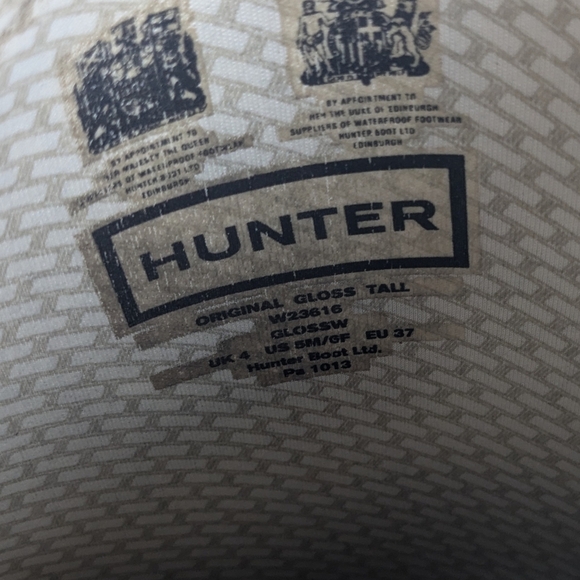 HUNTER High Black Rainboots Size 6 Women Waterproof - Picture 9 of 11